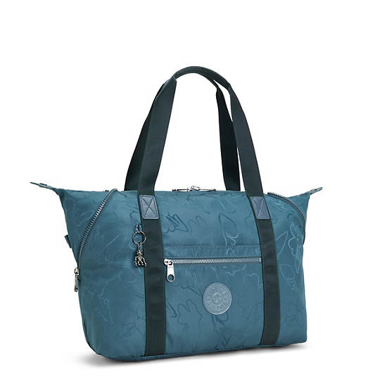 Torby Tote Kipling Art Medium Modne Granatowe Szare | PL 1450RV